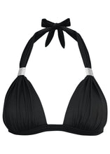 Load image into Gallery viewer, Goddess Push-Up Halter Top  - Black Beauty
