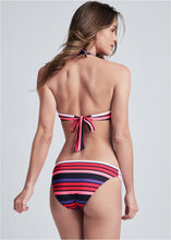 Load image into Gallery viewer, Triangle Halter Top - Sunburst Stripe
