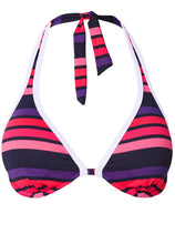 Load image into Gallery viewer, Triangle Halter Top - Sunburst Stripe
