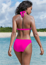 Load image into Gallery viewer, Goddess Push-Up Halter Top  - Electric Pink
