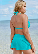 Load image into Gallery viewer, Goddess Push-Up Halter Top  - Aqua Reef
